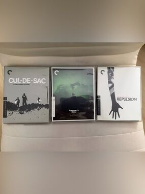 Roman Polanski Criterion Blu-ray Lot Rosemary’s Baby + Repulsion + Cul-de-sac